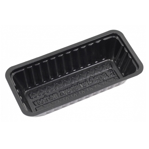 [192ZW] Plastiek Bak  A 5 DW Zwart (143x68x33mm) 1000 st