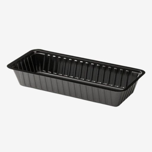 [185ZW] Plastiek Bak A18 DW Zwart (200x94x30mm) 1000 st