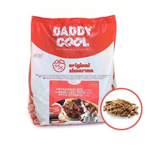 [2506] Pita/Gyros Varken Reepjes Daddy Cool 1,8 kg