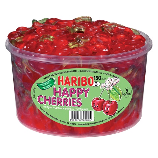 [6762] Haribo Kersen Tubo 150 st