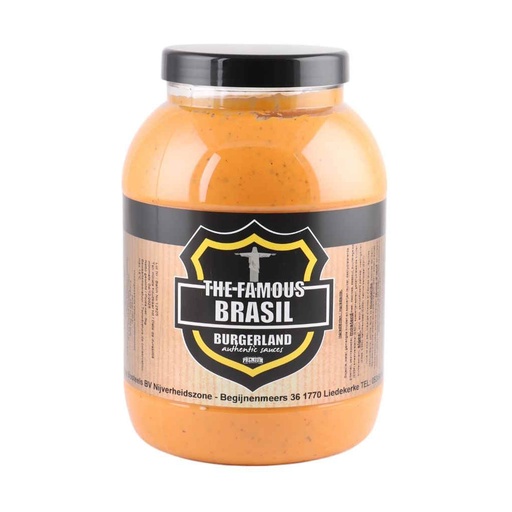 [6527] The Famous Brasil Saus Burgerland Pet 3 L