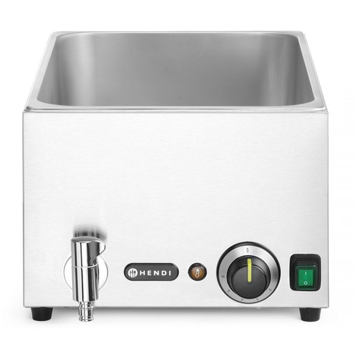 [9171] 238912 Bain-Marie Kitchen Line avec Robinet de Vidange Hendi 150 mm