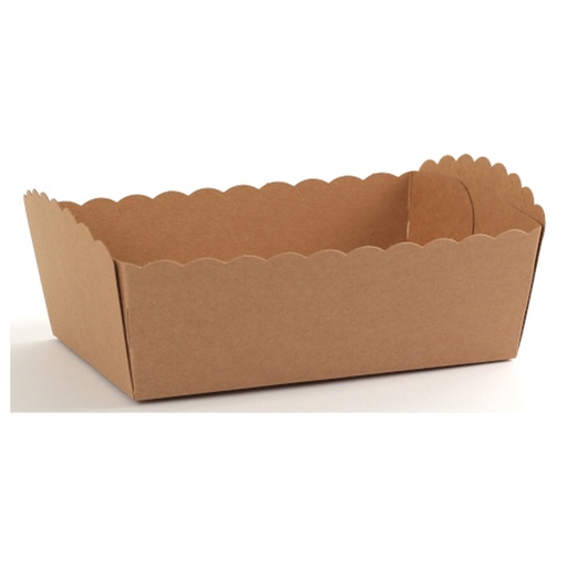 [8632] Karton Frietkorf Bruin nr 5 ECO (190x120x65) 100 st