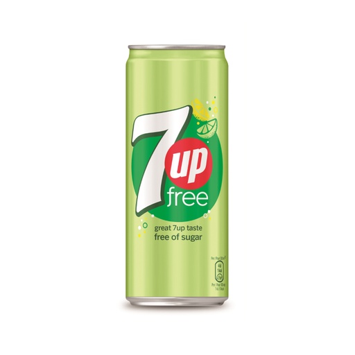 [7727] Seven Up Sugar Free Canette 24 x33 cl