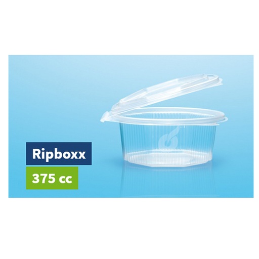 [7597] Plastiek Achth Saladebak Ripboxx 375 ml 50 st