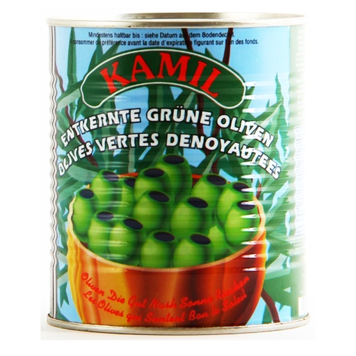 [3690] Olijven Ontpit Groen Kamil Blik 1 L