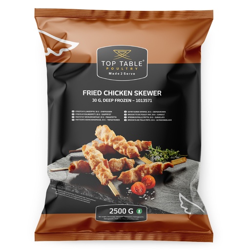 [5103] Brochette de Poulet Frit 30 gr (1013571) Top Table 2,5 kg