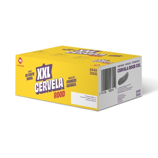 [1311] Cervela Rood XXL Vanreusel 6 x 4 x 200 gr