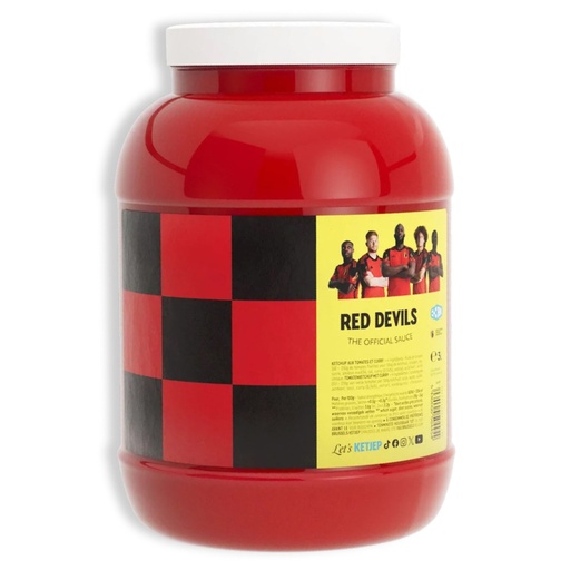 [14420] Sauce Red Devils (Diable S Rouge) Brussels Ketjep Pet 3 L