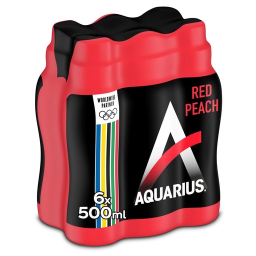[1260] Aquarius Red Peach Pet 24 x 50 cl