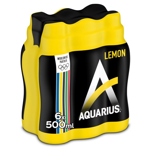 [1232] Aquarius Lemon Pet 4 x 6 x 50 cl