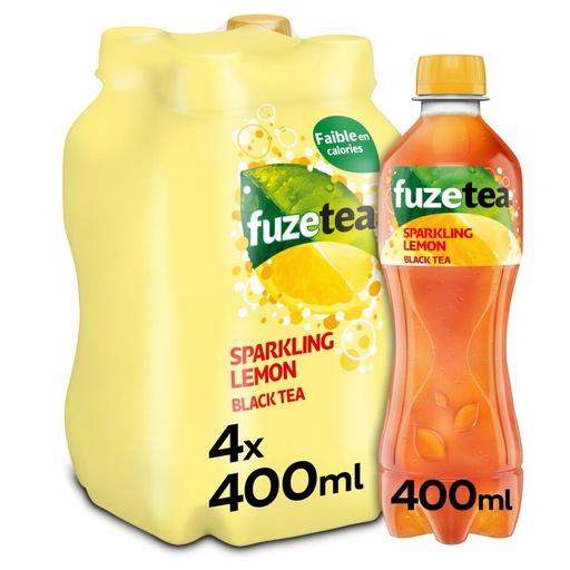 [6806] Fuze Tea Black Lemon Sparkling Pet 24 x 40 cl
