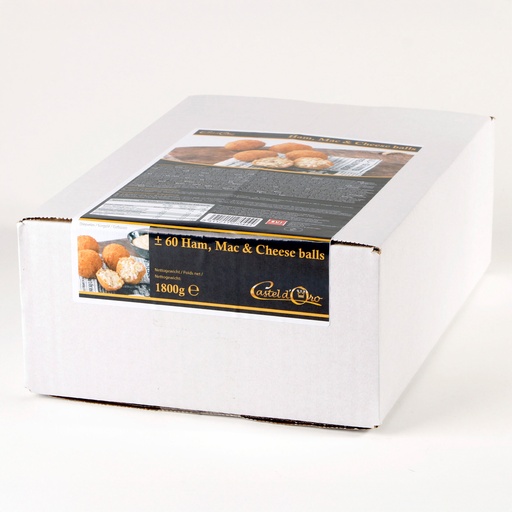 [13886] Jambon Mac Et Cheese Balls Castel d'Oro 60 x 30 gr
