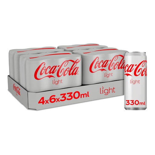 [14085] Coca Cola Light Sleek Blik 24 x 33 cl