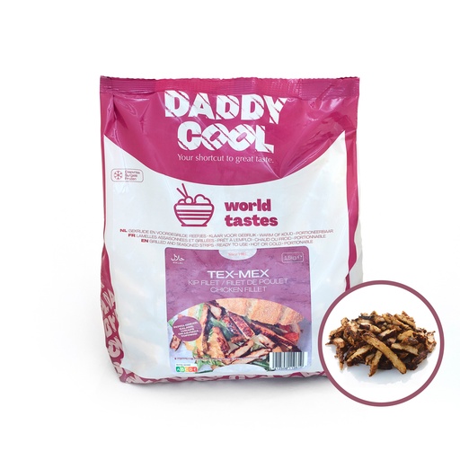 [11617] Tex-Mex Kip Filet Reepjes World Tastes - Daddy Cool - 1,5 kg
