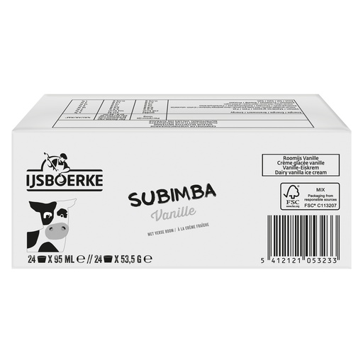 [9860] Subimba Vanille Ijsboerke 24 x 95 ml 