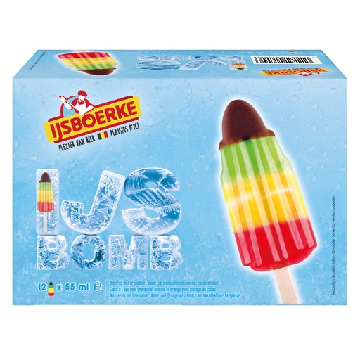[9833] Icebom (Raket) Ijsboerke 12 x 55 ml 