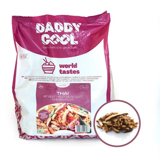 [10684] World Tastes Thai kip filet Reepjes - Daddy Cool -  1,5 kg