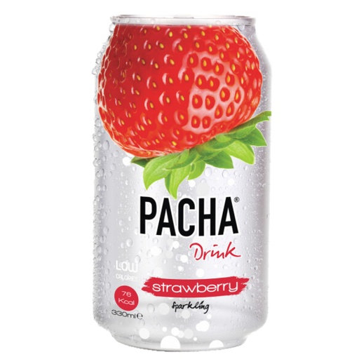 [5622] Pacha Drink Strawberry Sparkling Blik 24 x 33 cl