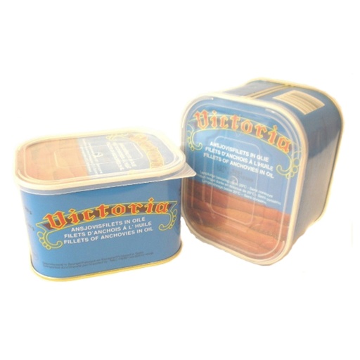 [12779] Ansjovis Gestrekt Olie Victoria Blik 380 gr