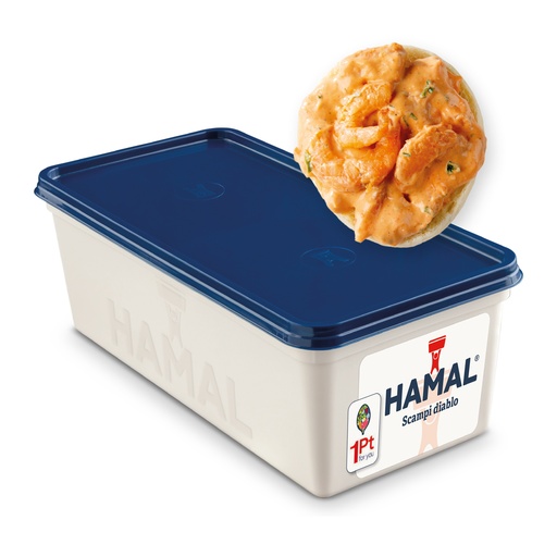[4122] Scampi Diablo Salade Hamal Bak 1 kg