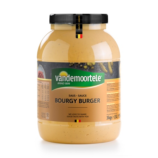 [1800] Bourgie Burger Vandemoortele Pet 3 L
