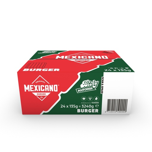 [8791] Bicky Mexicano Burger 24 x 135 gr