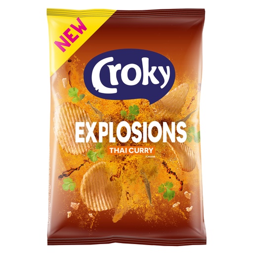 [13324] Chips Explosions Thai Curry Croky 20 x 40 gr