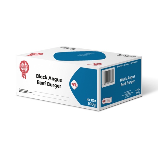 [1358] Beef Burger Black Angus Vanreusel 40 x 100 gr