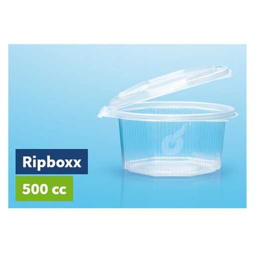 [7598] Plastiek box + scharnierdeksel 500 cc PP Ripboxx (805) 50 st