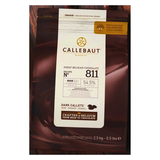 [2627] Callets Nr.811 Fond Callebaut Zak 2,5 kg