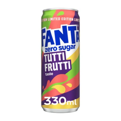 [15201] Fanta Zero Tutti Frutti Sleek 24 x 33 cl