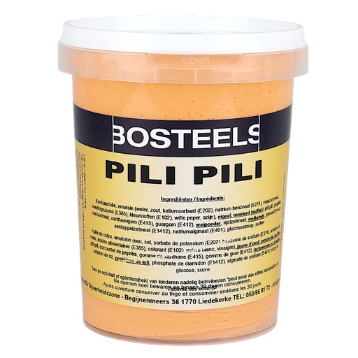 [8000] Pili-Pili Saus Bosteels Pot 500 ml 