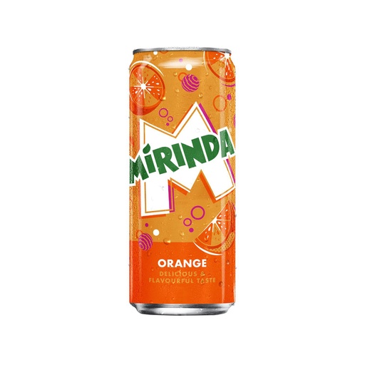 [7733] Mirinda Orange Sleek Can 24 x 33 cl 
