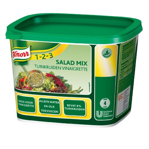 [6157] Tuinkruiden Vinaigrette Salade Mix 1-2-3 Knorr 500 gr