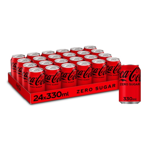 [15551] Coca Cola Zero (dik) Blik 24 x 33 cl - Promo