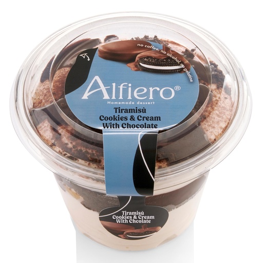 [14702] Tiramisu Cookies & Cream & Chocolat Alfiero 12 x 100 gr