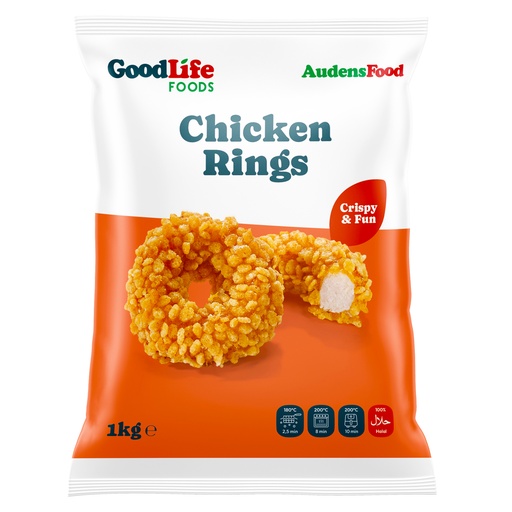 [15711] Chicken Rings Sweet & Smoky & Crispy Goodlife 1 kg
