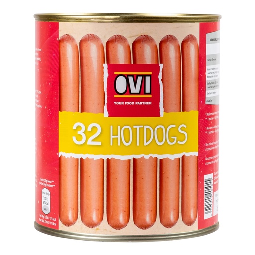 [830] Knakworst Hot Dog Event Ovi Blik 32 x 50 gr