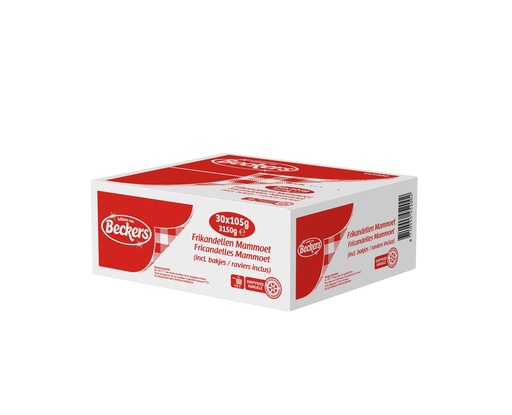 [275] Frikandel Mammoet Beckers + bakjes 30 x 105 gr