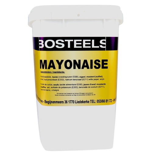 [7646] Mayonaise 80% Pure Bosteels Box 5 L