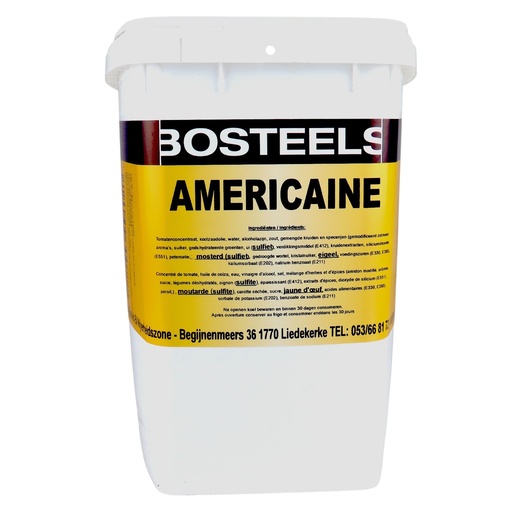 [7628] Americain Saus Bosteels Box 5 L