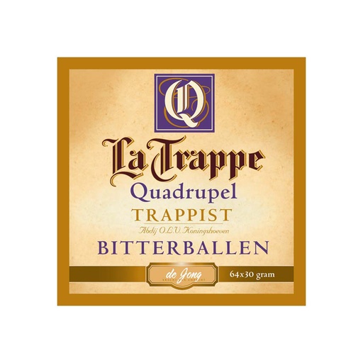 [8483] Kaasbitterballen La Trappe Isi D'Or De Jong 64 x 30 gr