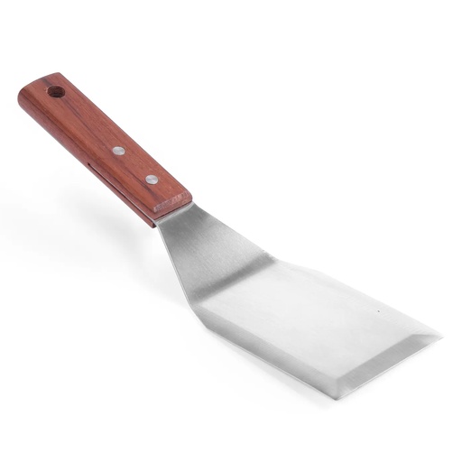 [14982] 855607 Spatule à Hamburger avec manch en bois 150 mm Hendi