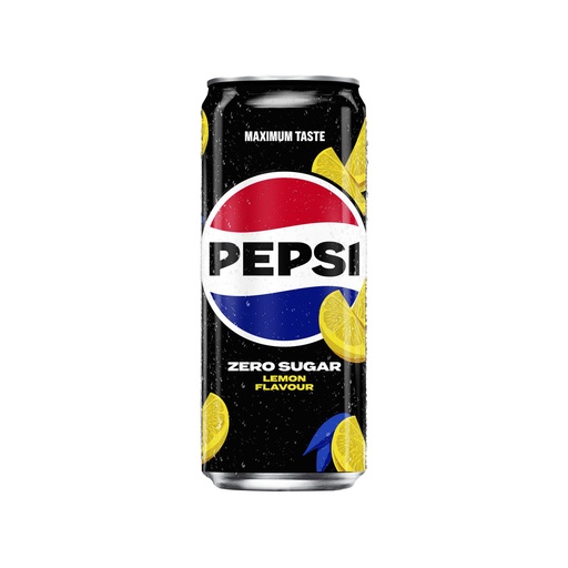 [16017] Pepsi Zero Lemon Sleek Can 24 x 33 CL