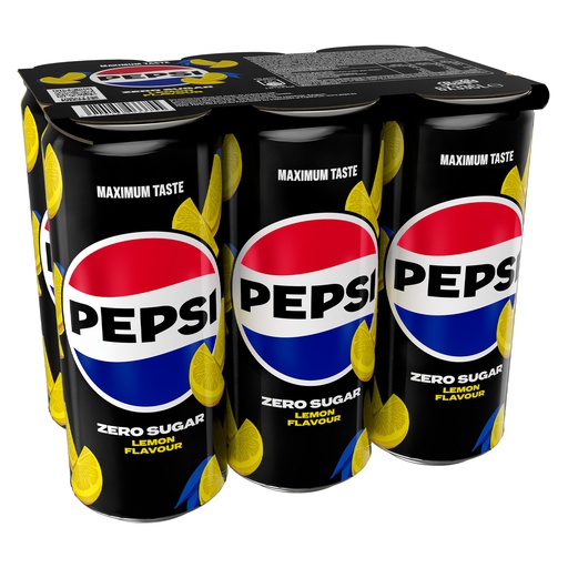 [16017] Pepsi Zero Lemon Sleek Can 24 x 33 CL