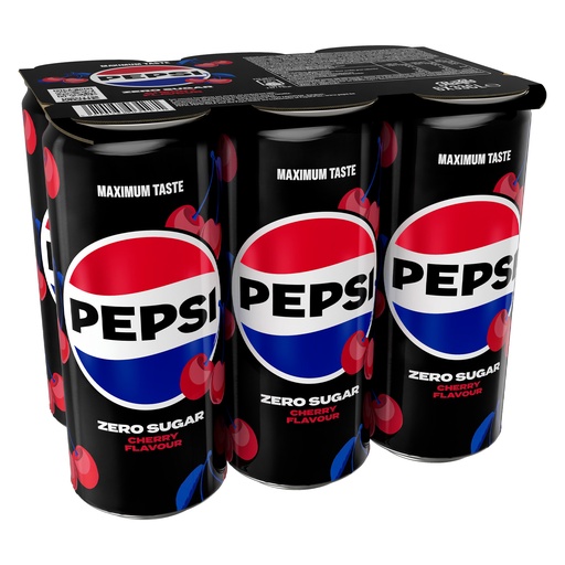 [16016] Pepsi Zero Cherry Sleek Can 24 x 33 CL