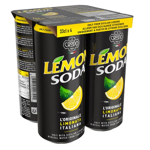 [16019] Lemon Soda Sleek Can 24 x 33 cl
