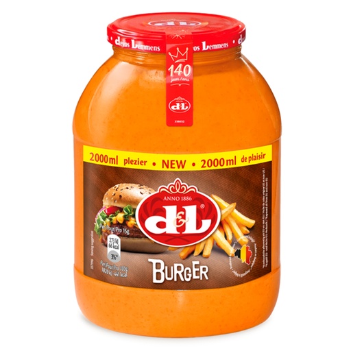 [16068] Burger saus Devos Lemmens Pet 2 L