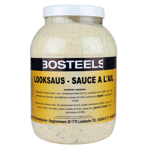 [8035] Sauce Ail (Pita) Bosteels PET 3L